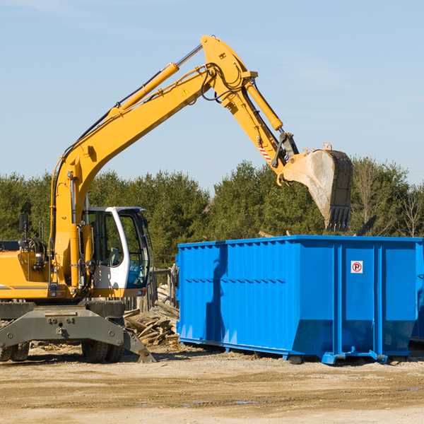 what happens if the residential dumpster is damaged or stolen during rental in Manchester KS